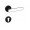 Дверные ручки CROMA SERA MP24 (AL6/AL7 черный матовый/белый) комплект ET