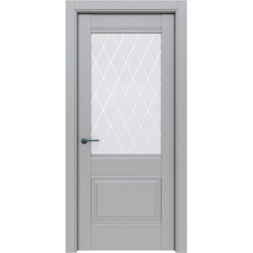 Межкомнатная дверь Эльпорта Классико-43 Nardo Grey White Crystal