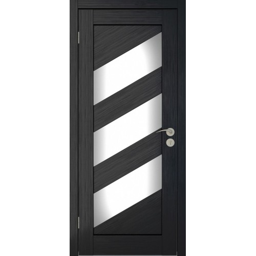 Межкомнатная дверь Istok Doors Диагональ-2 ДЧ венге мелинга светлое стекло