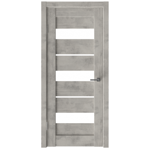 Межкомнатная дверь Istok Doors Горизонталь-4 ДЧ бетон серый