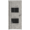 Istok Doors Стиль-4 ДЧ бетон серый стекло черное лакобель