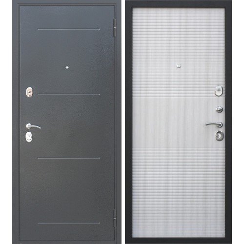 Дверь входная металлическая Гарда муар 10 мм (белый ясень)